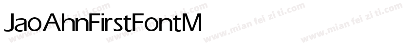JaoAhnFirstFont Medium字体转换